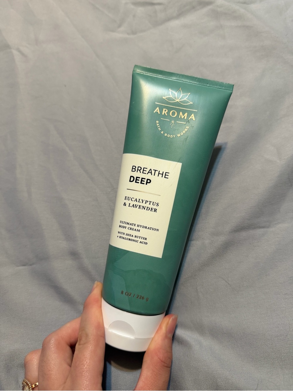 Bath and Body Works Breathe Deep Eucalyptus & Lavender Body Cream - Teal Green